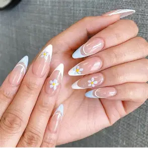 french colourful nails